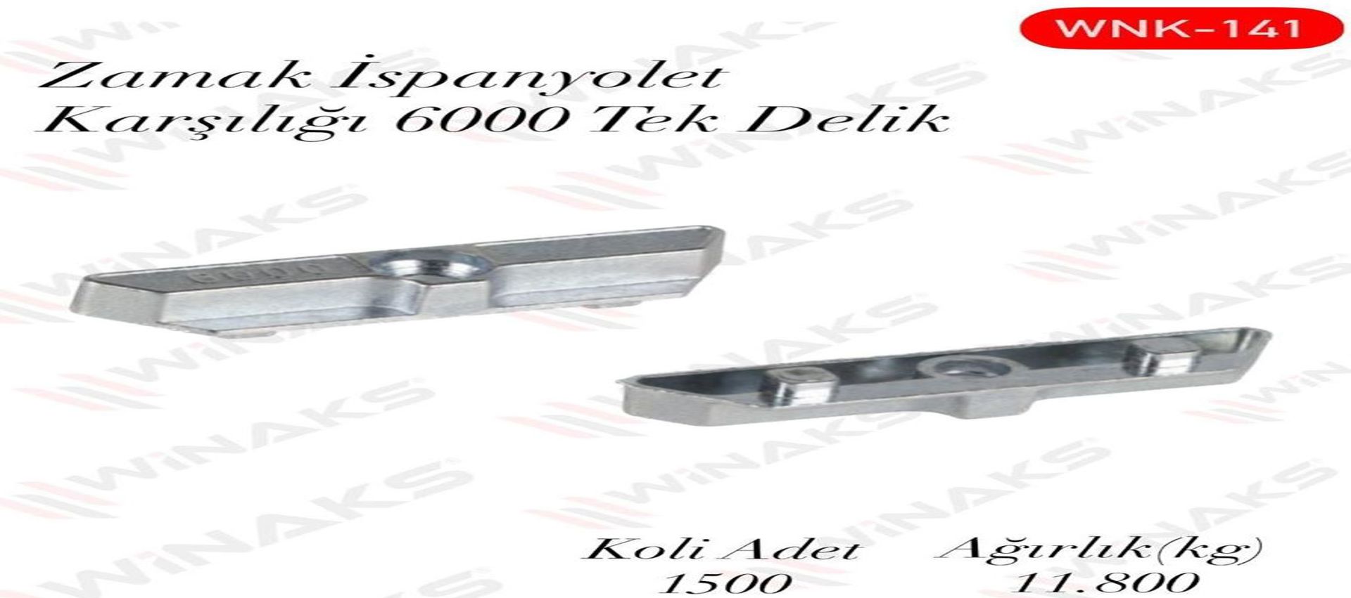Zamak İspanyolet Karşılığı 6000 Tek Delik